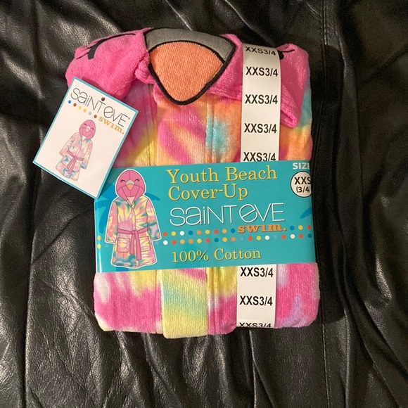 NWT youth beach cover-up sz. xxs 3/4 - Picture 1 of 2